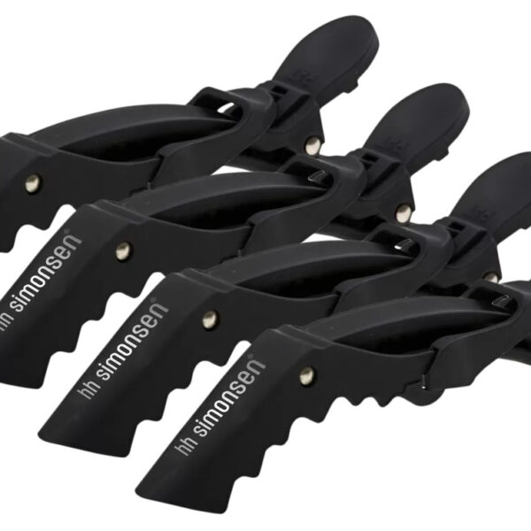 HH Simonsen Crocodile clips – Crne klipse 4 komada