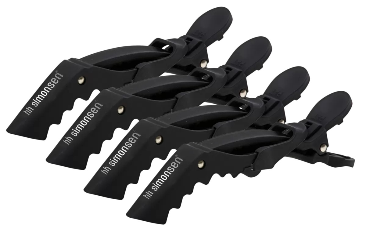 HH Simonsen Crocodile clips – Crne klipse 4 komada