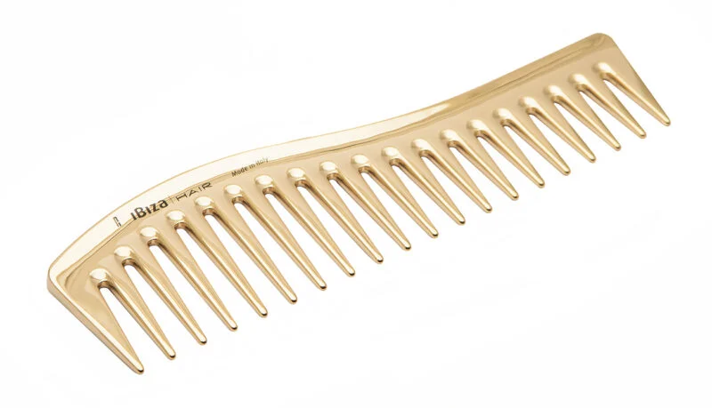 Ibiza Hair Češalj zlatni Wave