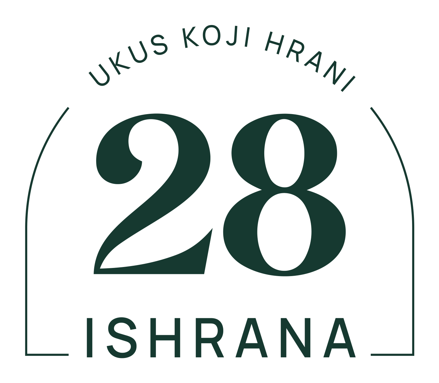 28 Ishrana logo (outline arch)